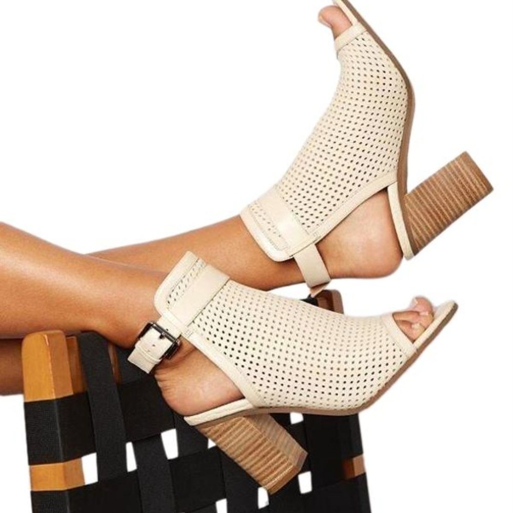Sam Edelman Emmie Open Toe Leather Bootie/Sandal 8 M